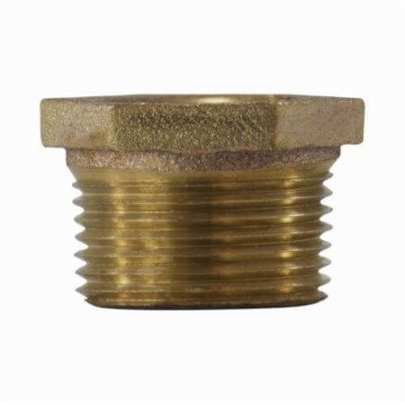 Midland Industries Hex Bushing, 2 X 34 In, Mpt X Fpt, Bronze, Import 44528